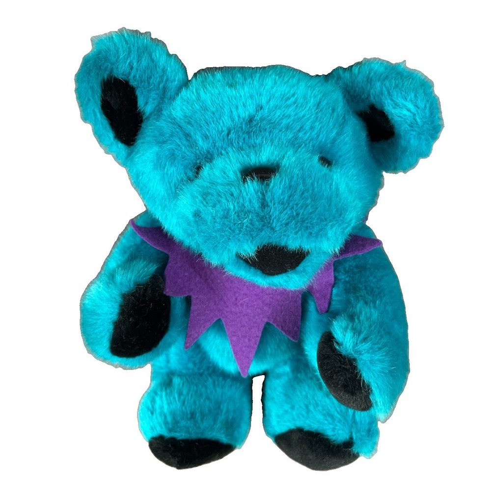 12" Aqua Grateful Dead Plush Bear Steven Smith Vintage 90's